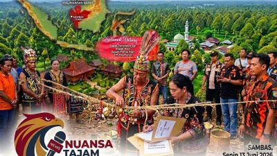 Redam Ketegangan, Prosesi ‘Muka’a Pamabak’ Digelar di Kebun Durian Seberkat Sambas