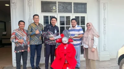 ​Menang Lucky Ride, Merchant BRI BO Panglima Polim Bawa Pulang Vespa