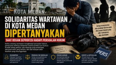 Solidaritas Wartawan di Kota Medan Dipertanyakan Saat Rekan Seprofesi Hadapi Persoalan Hukum