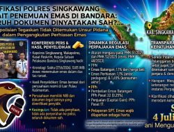 Klarifikasi Polres Singkawang Terkait Penemuan Emas di Bandara: Seluruh Dokumen Dinyatakan Sah