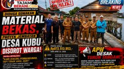 Diduga Gunakan Material Bekas, Proyek Jembatan Desa Kubu Disorot Warga: APH Didesak Turun Tangan