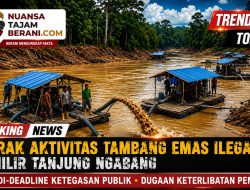 Tambang Emas Ilegal Marak di Hilir Tanjung Ngabang, APH di-Deadline Ketegasan Publik
