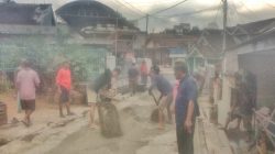 Kebersamaan Jadi Modal Utama, Warga LK. VIII Cadasari Gotong Royong Rehabilitasi Jalan Abah Keming