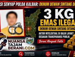 Operasi Senyap Polda Kalbar: Oknum Anggota DPRD Sintang Diciduk Terkait Dugaan Kepemilikan 3 Kg Emas Ilegal