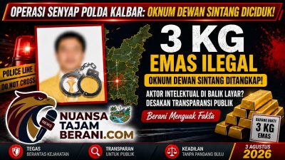 Operasi Senyap Polda Kalbar: Oknum Anggota DPRD Sintang Diciduk Terkait Dugaan Kepemilikan 3 Kg Emas Ilegal