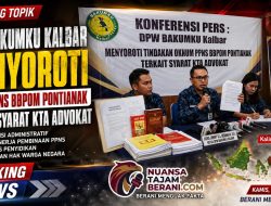 Diduga Minta KTA Advokat ke Lembaga Bantuan Hukum, Oknum PPNS BBPOM Pontianak Dikritik BAKUMKU Kalbar