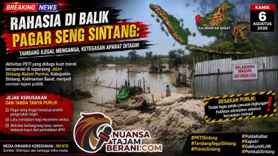 Rahasia di Balik Pagar Seng Sintang: Tambang Ilegal Menganga, Ketegasan Aparat Ditagih