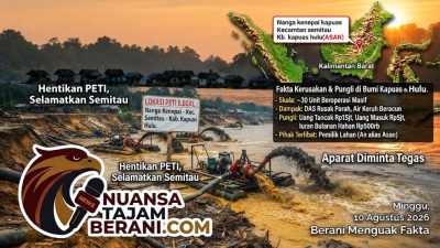Eboni Kerusakan di Bumi Kapuas: PETI Menggila di Semitau, Aparat Penegak Hukum Dituntut Bertindak Tegas