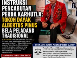 Polemik Instruksi Pencabutan Perda Karhutla: Tokoh Dayak Albertus Pinus Bela Peladang Tradisional