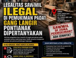 Sorotan Tajam: Legalitas Sawmil Dugaan Ilegal di Pemukiman Padat Gang Langir Pontianak Dipertanyakan