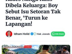 Oknum Media Dugaan Beking Tambang Emas dan Memutar Balik Fakta: Benturan di Nanga Kalis