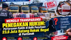 Menguji Transparansi Penegakan Hukum: Pertanyaan Publik di Balik Penyitaan 23,6 Juta Batang Rokok Ilegal