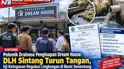 Polemik Drainase Penginapan Dream House: DLH Sintang Turun Tangan, Uji Ketegasan Regulasi Lingkungan di Bumi Senentang 